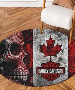 Harley Davidson Motorcycle Round Rug NABB87C
