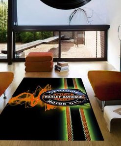 Harley Davidson Motorcycle Rug Home Floor Decor NALA42