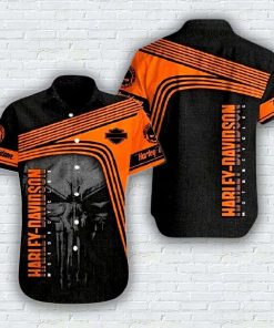 Harley Davidson Button Shirt Design 3D Full Printed Sizes S - 5XL NABB110