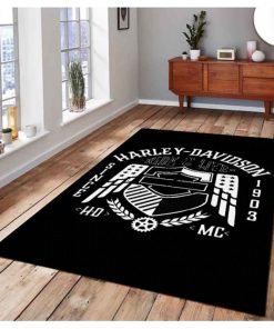 Harley Davidson Motorcycle Rug Home Floor Decor NALA498