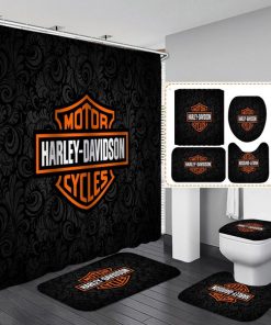 Harley Davidson Motorcycle Bathroom Decor Set NABB24