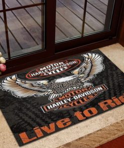 Harley Davidson Motorcycle Doormat NALA97