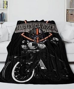 Harley Davidson Motorcycle Blanket NAMA522