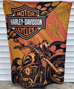 Harley Davidson Motorcycle Blanket NAMA502