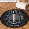 Harley Davidson Motorcycle Round Rug NABB81