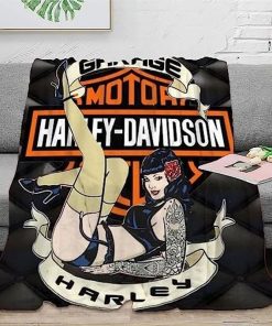 Harley Davidson Motorcycle Blanket NAMA521