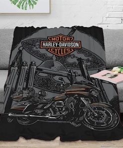 Harley Davidson Motorcycle Blanket NAMA547