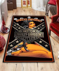 Harley Davidson Motorcycle Rug Home Floor Decor NALA65
