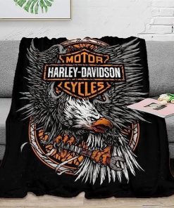 Harley Davidson Motorcycle Blanket NAMA503