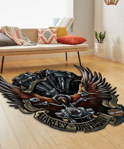 Harley Davidson Motorcycle Rug Home Floor Decor NABB74