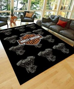 Harley Davidson Motorcycle Rug Home Floor Decor NALA493