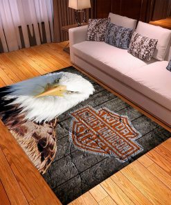 Harley Davidson Motorcycle Rug Home Floor Decor NALA73