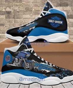 Harley Davidson Motorcycle Custom Name White Air Jordan 13 - NMTM330