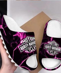 Harley Davidson Motorcycle Yeezy Slippers Shoes NAMA143