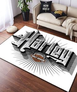 Harley Davidson Motorcycle Rug Home Floor Decor NAMA17
