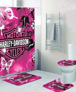 Harley Davidson Motorcycle Bathroom Decor Set A031627BB