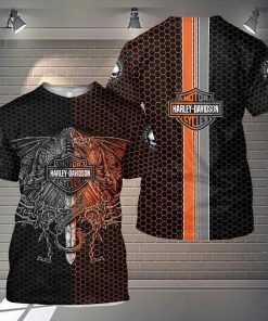 Harley Davidson T-Shirt Design 3D Full Printed Sizes S - 5XL - NAMA117