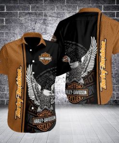 Harley Davidson Button Shirt Design 3D Full Printed Sizes S - 5XL NAMA139