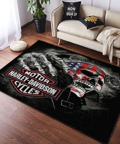 Harley Davidson Motorcycle Rug Home Floor Decor NAMA41
