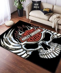 Harley Davidson Motorcycle Rug Home Floor Decor NAMA20