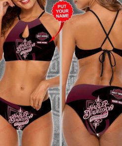 Harley Davidson Custom Name Bikini Design 3D Full Printed Sizes S - 2XL NALA425