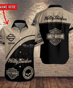 Harley Davidson Custom Name Button Shirt Design 3D Full Printed Sizes S - 5XL NAQA84