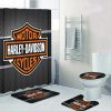 Harley Davidson Motorcycle Bathroom Decor Set NAAL138BB