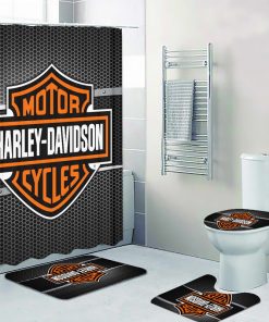 Harley Davidson Motorcycle Bathroom Decor Set NAAL138BB