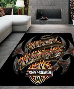 Harley Davidson Motorcycle Rug Home Floor Decor NALA48