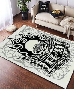 Harley Davidson Motorcycle Rug Home Floor Decor NAMA39
