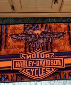 Harley Davidson Motorcycle Doormat NALA471