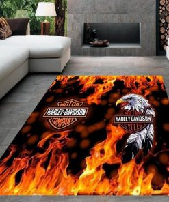 Harley Davidson Motorcycle Rug Home Floor Decor NALA33