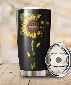 Harley Davidson Sunflowers You Are My Sunshine Stainless Steel 20 Oz Tumbler- NALA448