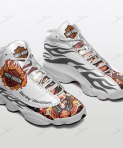 Harley Davidson Motorcycle White Air Jordan 13 - NMAP297