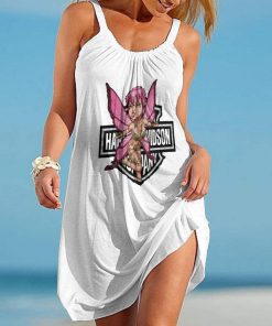 Harley Davidson Beach Dress Design 3D Full Printed Size S - 5XL-NAQA514