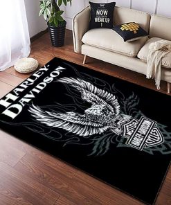 Harley Davidson Motorcycle Rug Home Floor Decor NAMA47