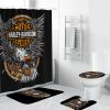 Harley Davidson Motorcycle Bathroom Decor Set NABB35