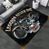 Harley Davidson Motorcycle Rug Home Floor Decor NABB49