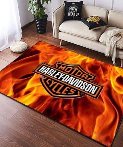 Harley Davidson Motorcycle Rug Home Floor Decor NAMA50