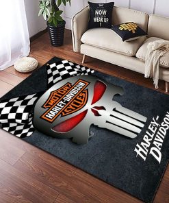 Harley Davidson Motorcycle Rug Home Floor Decor NAMA09