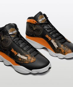 Harley Davidson Motorcycle Night Owl Black Air Jordan 13 - NMAP301