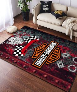 Harley Davidson Motorcycle Rug Home Floor Decor NAMA10