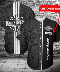 Harley Davidson Custom Name Baseball Shirt Design 3D Full Printed High Quality - NMTM359