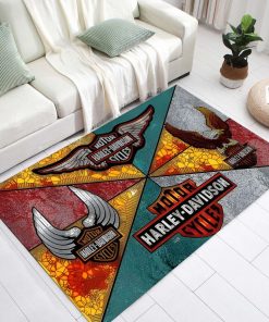 Harley Davidson Motorcycle Rug Home Floor Decor NAMA353