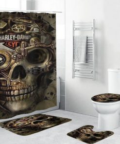 Harley Davidson Motorcycle Bathroom Decor Set NABB33