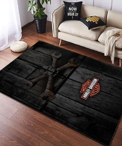 Harley Davidson Motorcycle Rug Home Floor Decor NAMA25