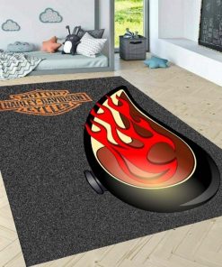 Harley Davidson Motorcycle Rug Home Floor Decor NALA500