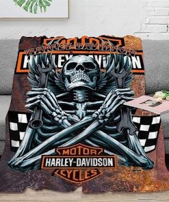 Harley Davidson Motorcycle Blanket NAMA504