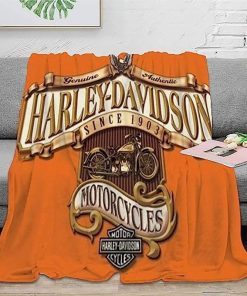 Harley Davidson Motorcycle Blanket NAMA513
