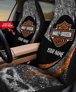 Harley Davidson Custom Name Car Seat Covers - NABD158